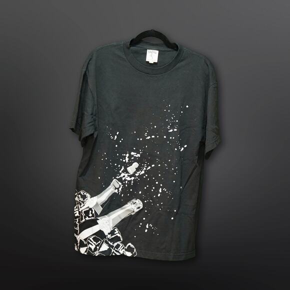 Be Priv Men's Black and Grey Short Sleeve Tee - XL - Picture 1 of 2